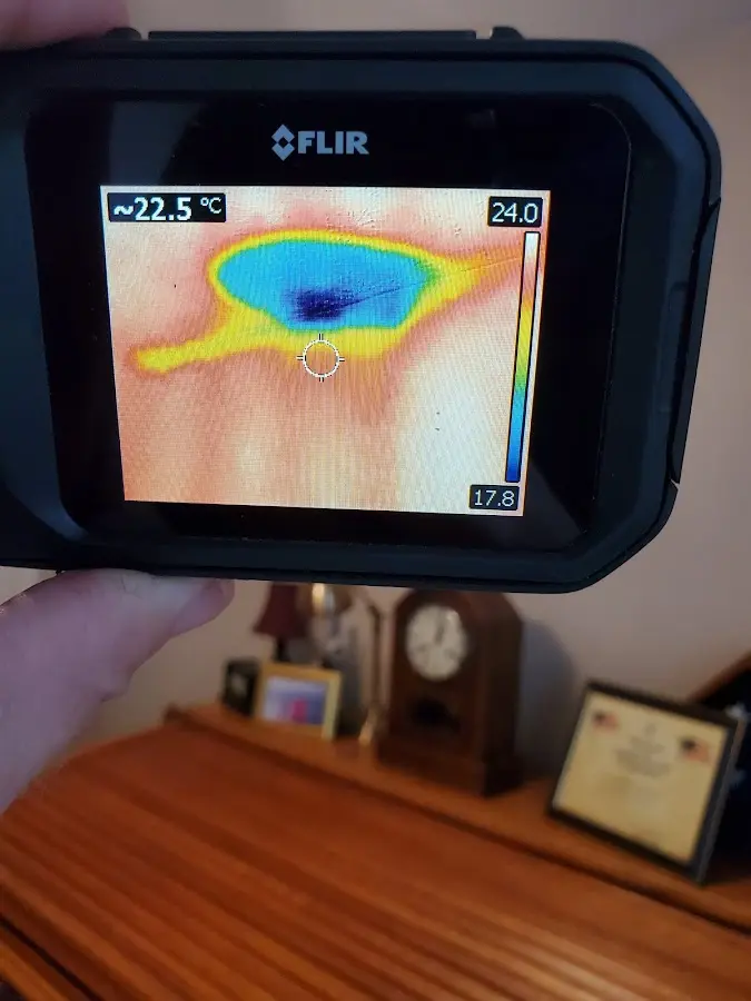 Thermal imaging inspection for water damage in Fayetteville